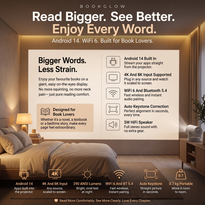 BookGlow™ - Smart Projector