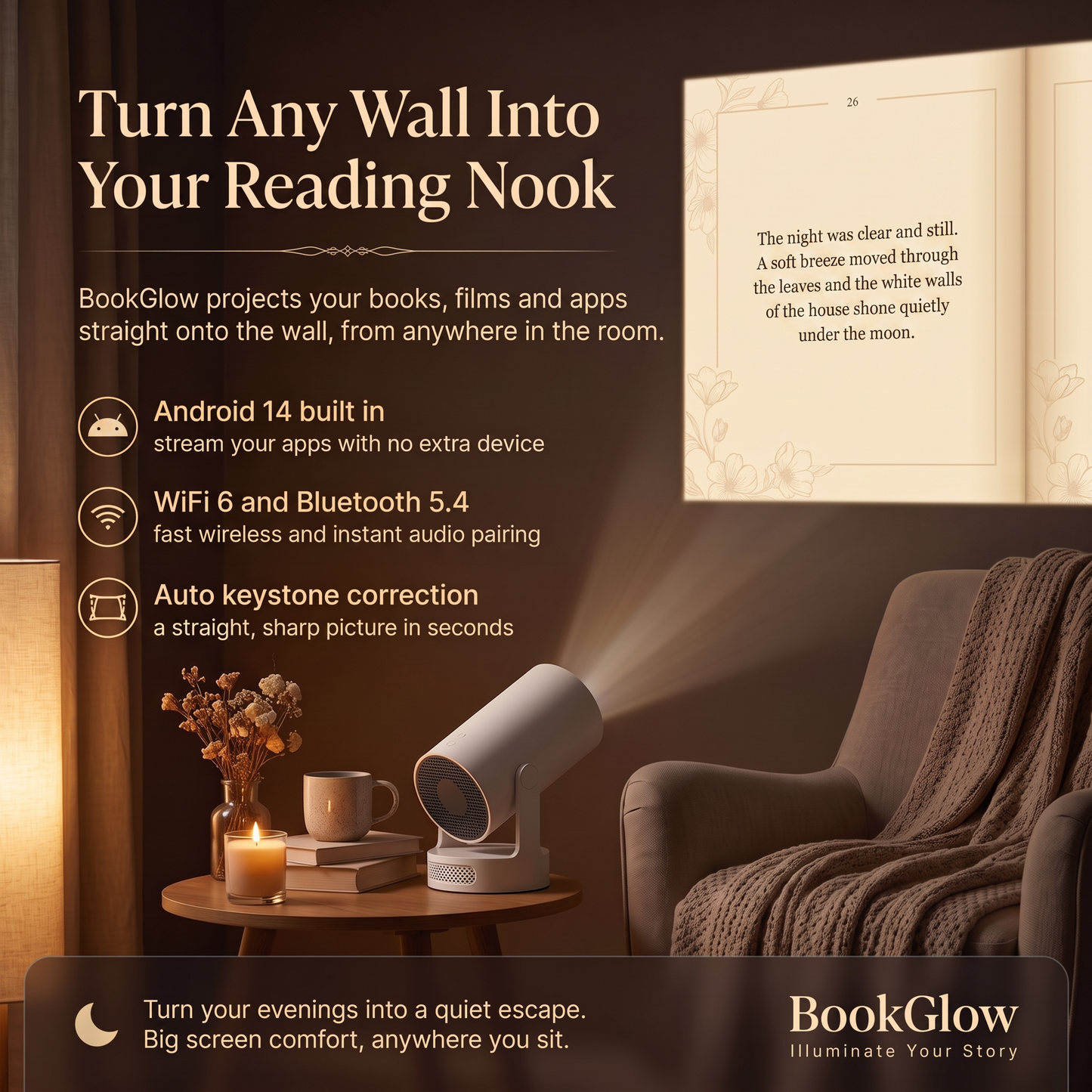 BookGlow™ - Smart Projector